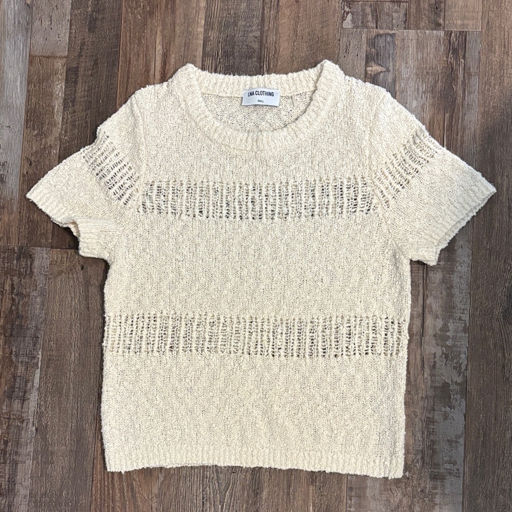 LNA natural sweater